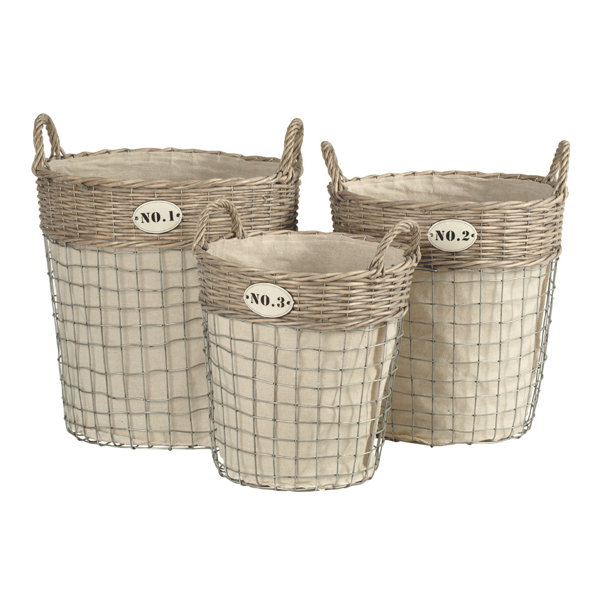 Sommerallee 3-tlg. Wäschekorb-Set | Wayfair.de